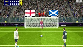 England vs Scotland Penalty Kick 🔥 H Kane vs A Robertson 🔥 [upl. by Razatlab]