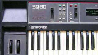 Ensoniq SQ80 CrossWave Synthesizer [upl. by Adnirol459]