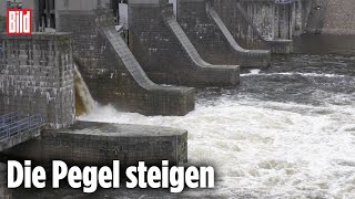 SACHSEN Drohende Überschwemmungen durch Unwetter in Tschechien [upl. by Yrocal]