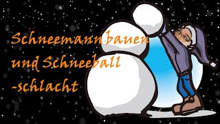 Schneemann bauen und Schneeballschlacht mit Akkorden  Kinderlieder mit Paul [upl. by Mohamed203]