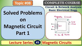 Solved Problems on Magnetic Circuit  Part 1 [upl. by Asiilanna294]