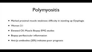 Rheumatology  polymyositis [upl. by Jabez]