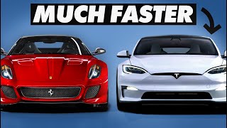 Why Teslas are Faster Than Old Supercars [upl. by Nekal]