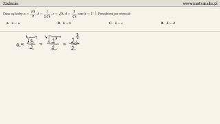 Matura rozszerzona  zadanie 1 [upl. by Atiuqahc]