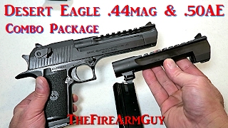 New Desert Eagle 44 mag amp 50AE Combo Package  TheFireArmGuy [upl. by Neeruam]