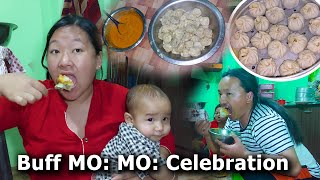 Buff MoMo Recipe At Home  Kedar Rai  Samita nepalivillage9734 nepalivillagekitchen [upl. by Etnaihc281]