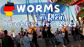 Worms am Rhein Backfischfest 2023 Fried Fish Festival 2023 [upl. by Marashio888]