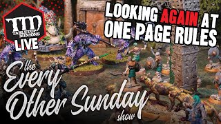 Looking AGAIN at One Page Rules  The Every Other Sunday Show [upl. by Einned]