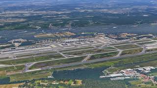 Malpensa Airport MXP Lombardy Italy Fly Over 4K [upl. by Garey]