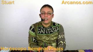 PISCIS ENERO 2016  Horoscopo Piscis del 24 al 30 de enero 2016  ARCANOSCOM [upl. by Adeuga]