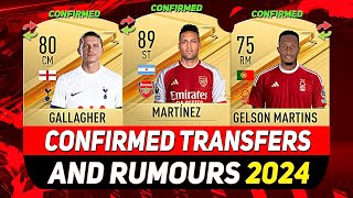 NEW CONFIRMED TRANSFERS amp RUMOURS 💰😳 ft MARTÍNEZ GALLAGHER GELSON MARTINSetc [upl. by Amhsirak]