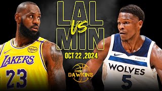 Los Angeles Lakers vs Minnesota Timberwolves Full Game Highlights  October 22 2024  FreeDawkins [upl. by Sinnal114]