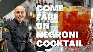 🍊 Negroni Cocktail come si prepara e storia del drink da aperitivo 🍊 [upl. by Rego]