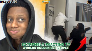 Extremely Reacting to WORLD most Unluckiest PEOPLE [upl. by Sherar]