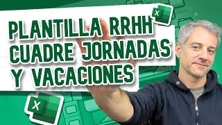 Maximiza la Productividad de RRHH Plantilla Excel para Gestionar Tiempos y Vacaciones Descarga [upl. by Ilarin]