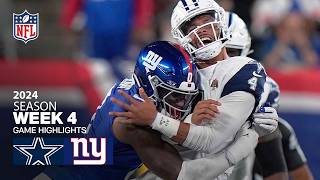 Dallas Cowboys vs New York Giants Game Highlights  NFL 2024 Season Week 4 [upl. by Schiro]