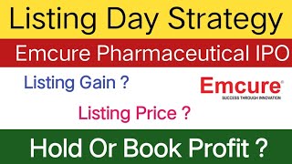 Emcure Pharmaceutical IPO  Emcure Pharmaceutical IPO GMP • Listing Strategy  Hold Or Sell [upl. by Pickar898]