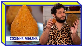 COXINHA VEGANA DE JACA  Receitas Veganas  Rafael Ribas [upl. by Aicirtan]