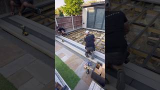 Full Composite Decking Installation deck shorts [upl. by Arahsat]