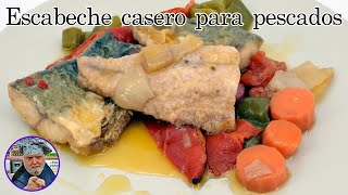 ESCABECHE CASERO PARA PESCADOS ðŸ ðŸŸ  RECETA FÃCIL PARA CONSERVAR PESCADO ðŸ˜‹ [upl. by Nosilla]