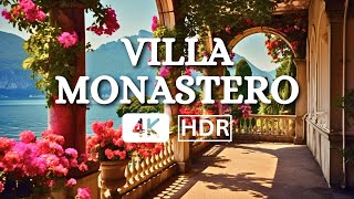 VILLA MONASTERO  VARENNA  WALKING TOUR IN ITALY 4K  THE MOST BEAUTIFUL VILLA ON LAKE COMO [upl. by Gavrielle]