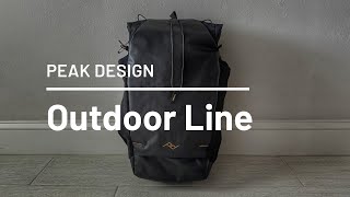 NEW Peak Design Outdoor Line 25L Daypack Review Sleek Rolltop Hiking and EDC Backpack [upl. by Norad418]