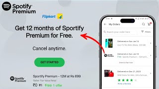 How To Get Spotify Premium Free  Flipkart Spotify Premium Coupon Redeem [upl. by Cuhp]