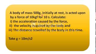 Calculating resistive force  Q2 [upl. by Phelan858]