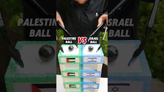 Country Ball Experiment  Palestine VS Israel  Who Won experiment countryballs asmr diy [upl. by Letnuahs]