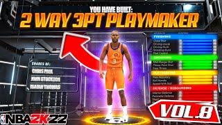 BEST 2 WAY 3PT PLAYMAKER BUILD ON NBA 2K22 RARE BUILD SERIES VOL 8 [upl. by Borszcz]