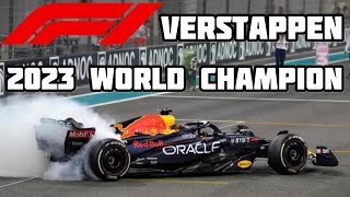 MAX VERSTAPPEN IS THE 2023 FORMULA ONE WORLD CHAMPION [upl. by Michal]