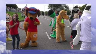 Admiral Swansea Bay 10k Mascot Race 2016 [upl. by Wilinski]