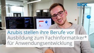 SICKAzubis stellen ihre Berufe vor Ausbildung zum Fachinformatiker für Anwendungsentwicklung [upl. by Horick]