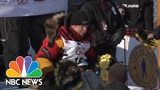 Iditarod Winner Makes History As Oldest Champion  NBC News [upl. by Verger]