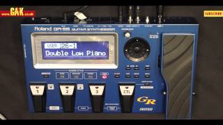 Roland  GR55 Guitar Synthesizer with GK3 Pickup Demo at GAK [upl. by Naujtna565]