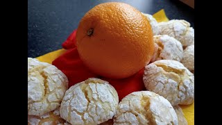 Orange Crinkle Cookies Easy and delicious cookies ☺️ [upl. by Ellac]