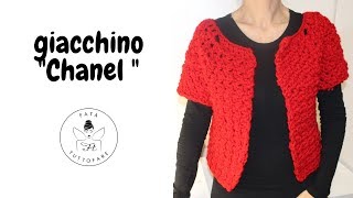 TUTORIAL Giacchino quotchanelquot cardigan top downlafatatuttofare [upl. by Eenad677]