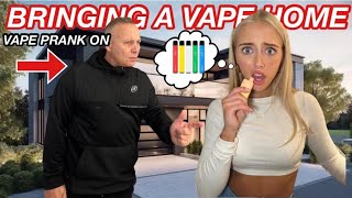 VAPE PRANK ON MY DAD im in trouble [upl. by Loos]