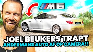 Joel Beukers trapt andermans auto af op camera [upl. by Oiciruam335]