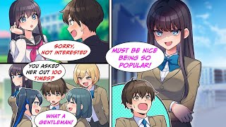 Manga Dub I became popular after everyone found out that I asked her out 100 times RomCom [upl. by Rriocard]