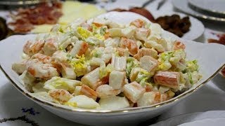 Cocktail ensaladilla de marisco  Receta fácil y rápida [upl. by Wylma]