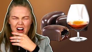 Irish People Try Alcohol Chocolates [upl. by Adnicul491]