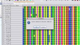 Using MEGA to generate phylogeny of proteincoding genes [upl. by Alimat]