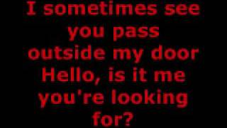 LIONEL RICHIE  HELLO LYRICS [upl. by Nottap700]