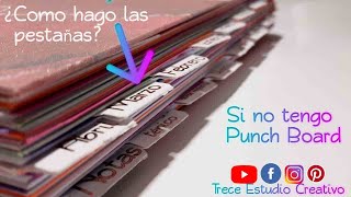 como hacer pestañas para agendas sin punch board [upl. by Vena549]