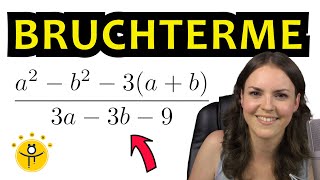 Terme mit Brüchen  Terme und Gleichungen  Mathematik einfach erklärt  Lehrerschmidt [upl. by Gebhardt]