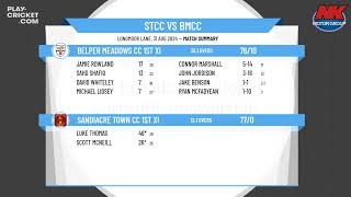 Sandiacre Town CC 1st XI v Belper Meadows CC 1st XI [upl. by Wickham]