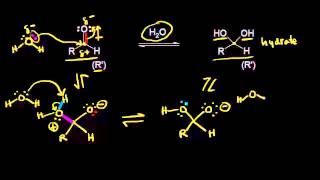 Formation of hydrates  Aldehydes and ketones  Organic chemistry  Khan Academy [upl. by Pincus]