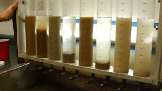 Polymer Flocculants in Wastewater Treatment  Clearwater Industries Jar Test [upl. by Clardy]