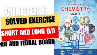 chemistry class 9 chapter 6 solved exercise  NATIONAL BOOK FOUNDATION SYLUBUSS 202324 PART 2 [upl. by Na]